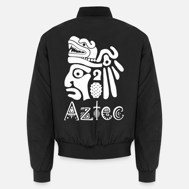 Aztec Warrior (White) Unisex Bomber Jacket