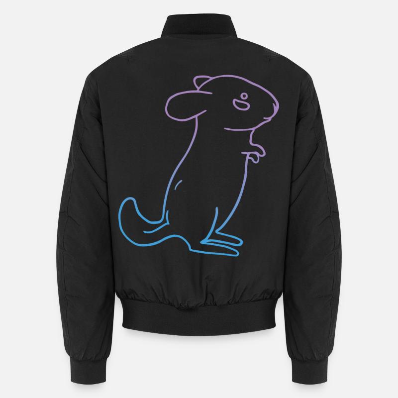 Animal chinchilla Bomber unisexe