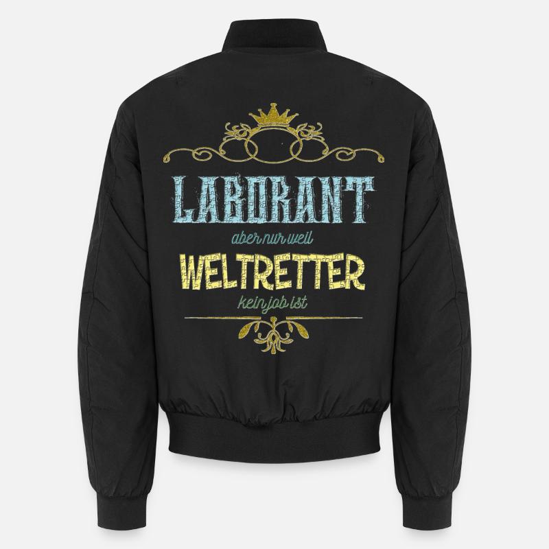Laborant Weltretter - Unisex Bomberjacke - Schwarz