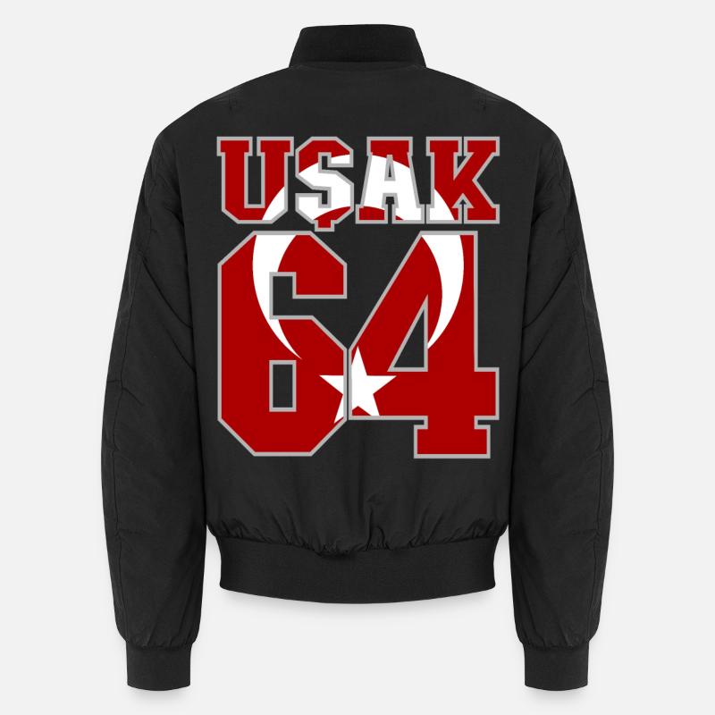 Usak 64 Drapeau de la Turquie Bomber unisexe