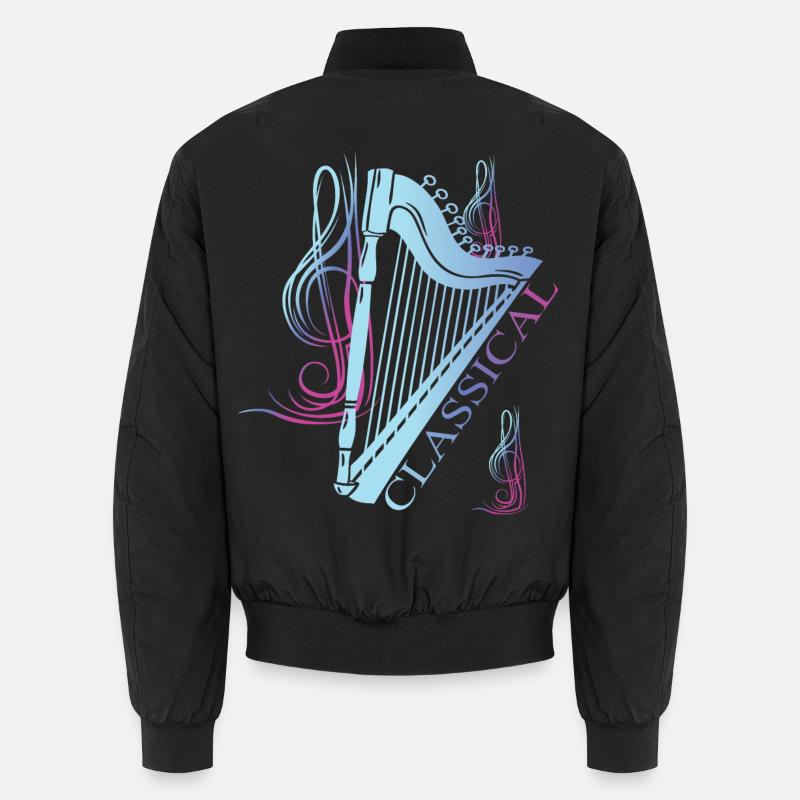 Classical Harp Music Unisex Bomber Jacket