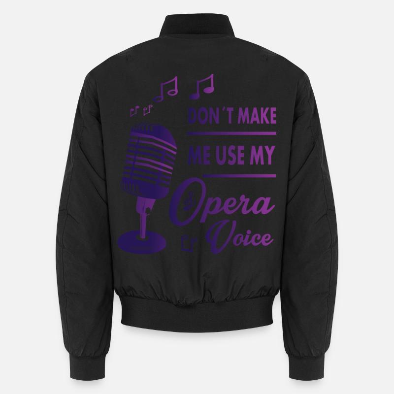 My opera voice - Unisex Bomber Jacket - black