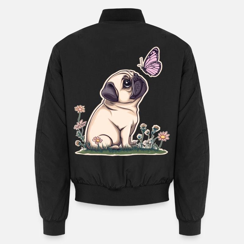 Carlin avec papillon Bomber unisexe