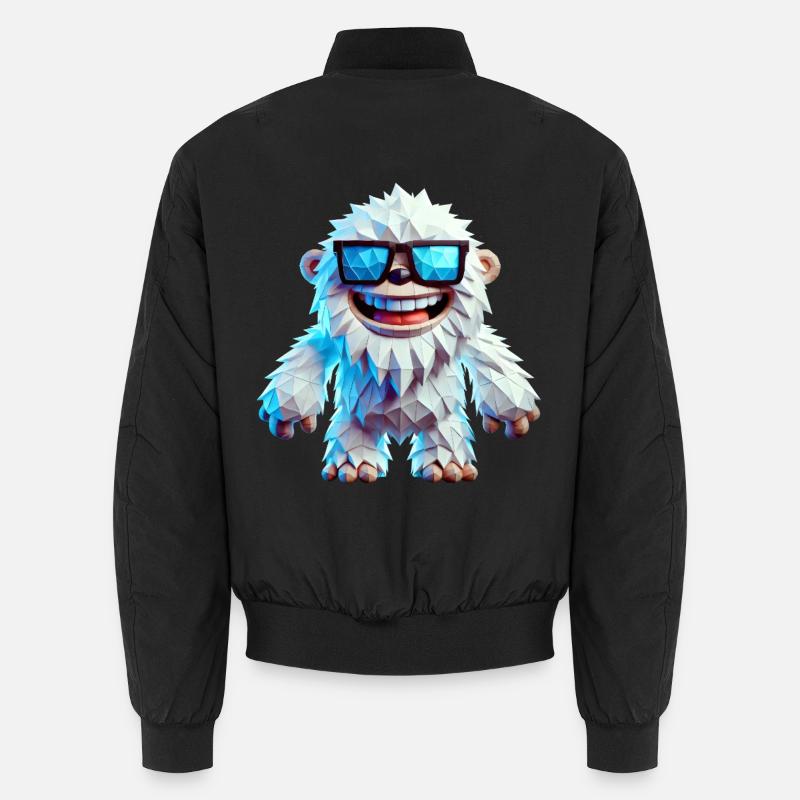 Cooler Yeti - Unisex Bomberjacke - Schwarz