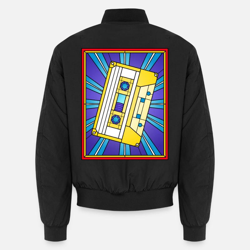 Cassette Rétro Cassette Pop Art Design Bomber unisexe