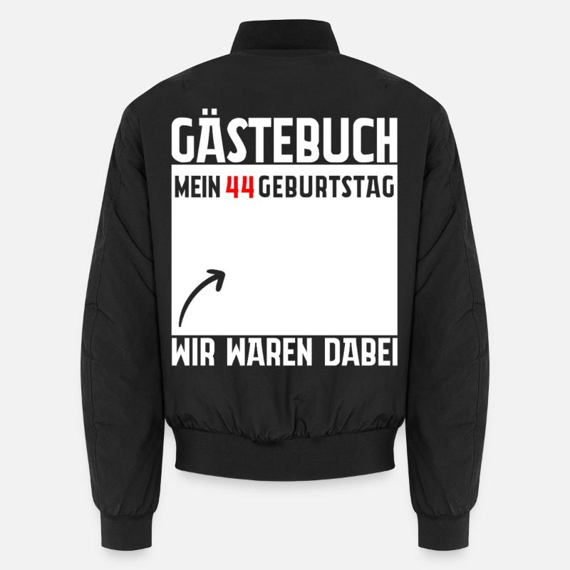 Gästebuch Mein 44. Geburtstag 44 Jahre Geschenk Unisex Bomberjacke