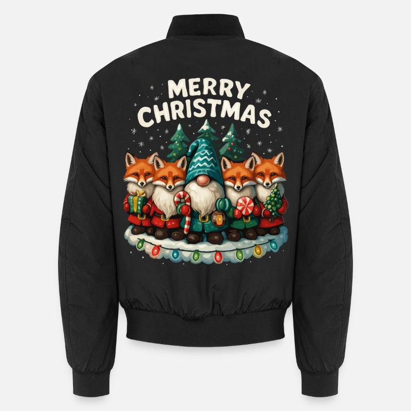 Lustiger Rotfuchs Weihnachten Geschenk Süß Unisex Bomberjacke
