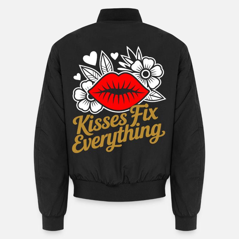 Kisses heal everything Unisex Bomber Jacket