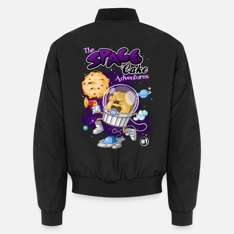 Space cake - Unisex Bomber Jacket - black