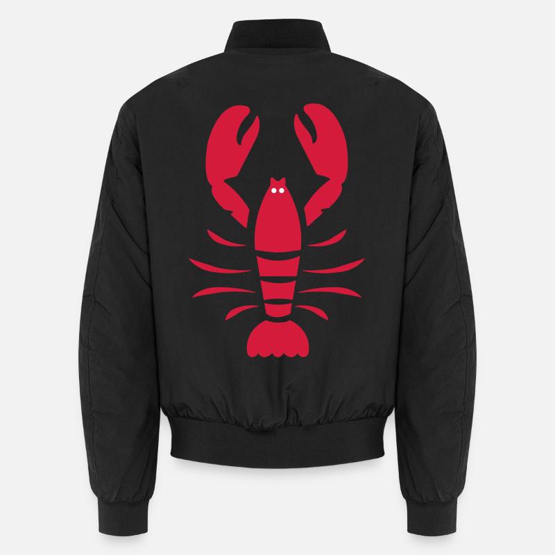Lobster - Unisex Bomber Jacket - black