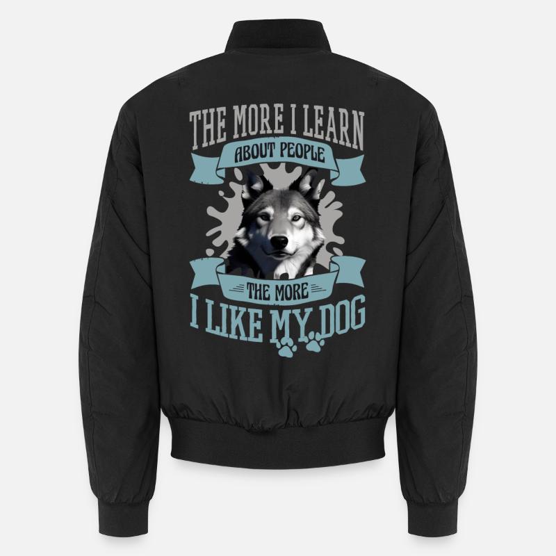 Hunde Bild Unisex Bomberjacke
