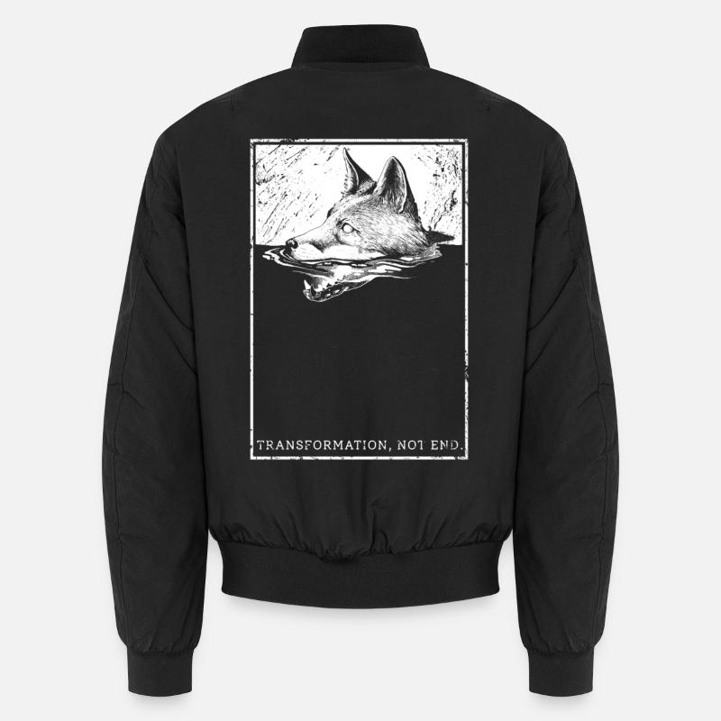 Transformation, not end. - Unisex Bomberjacke - Schwarz