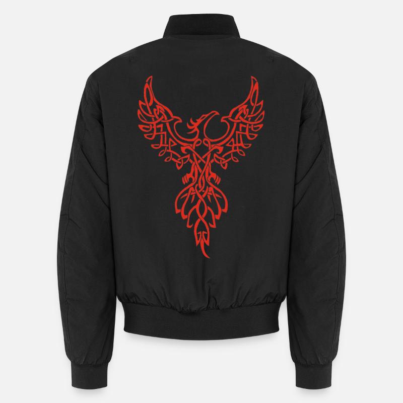 Red Phoenix Symbol Unisex Bomber Jacket