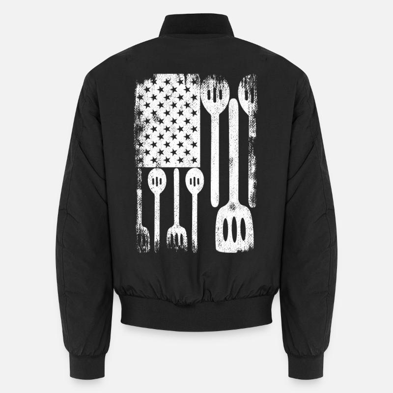 4. Juli USA Kochen Unisex Bomberjacke