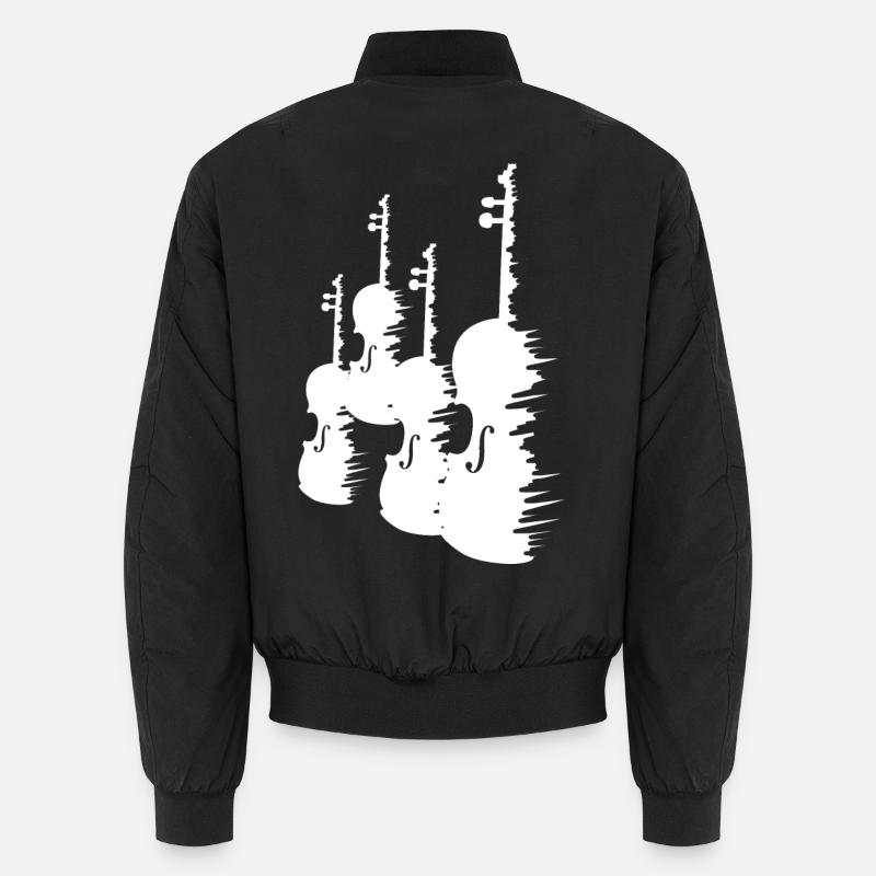 Violins Drawing Unisex Bomber Jacket