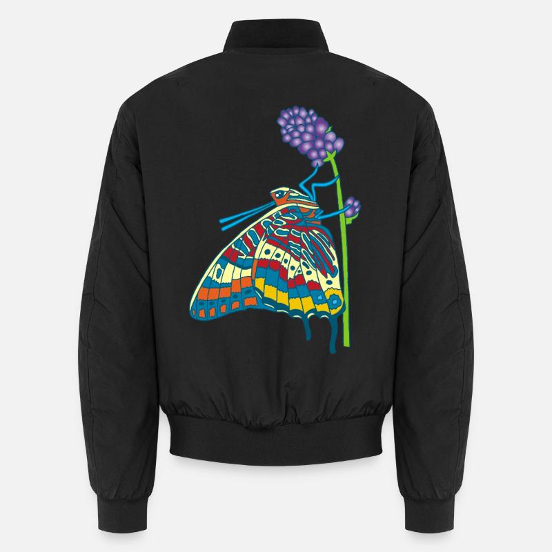 Butterfly and nature Unisex Bomber Jacket