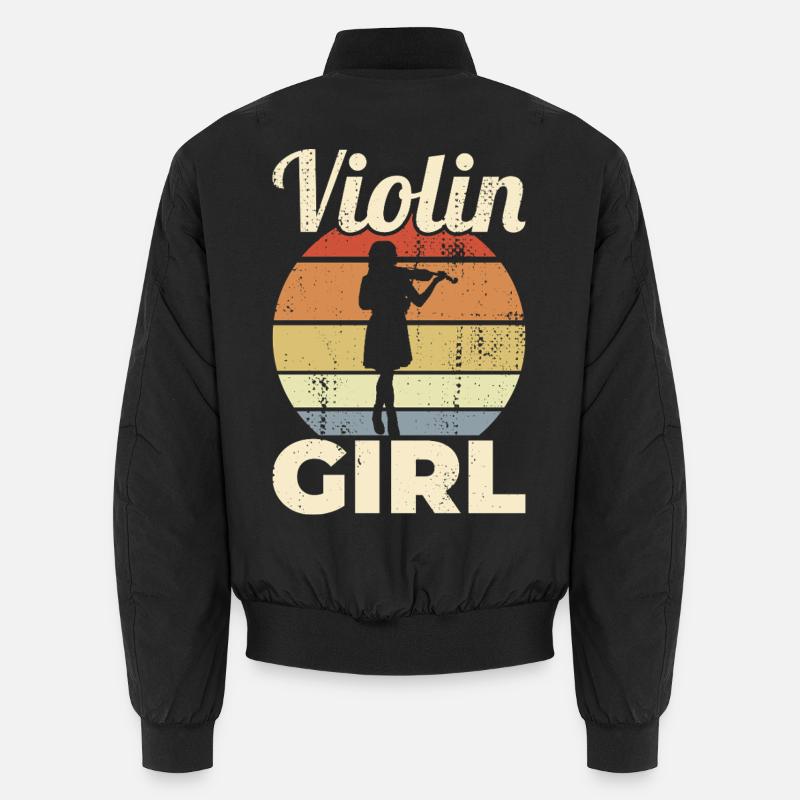Geigerin Mädchen Unisex Bomberjacke