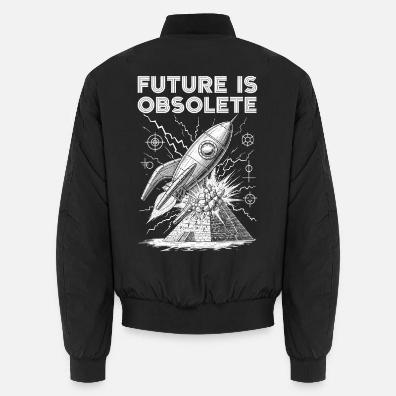 Zukunftsvision Raumfahrt Design Unisex Bomberjacke