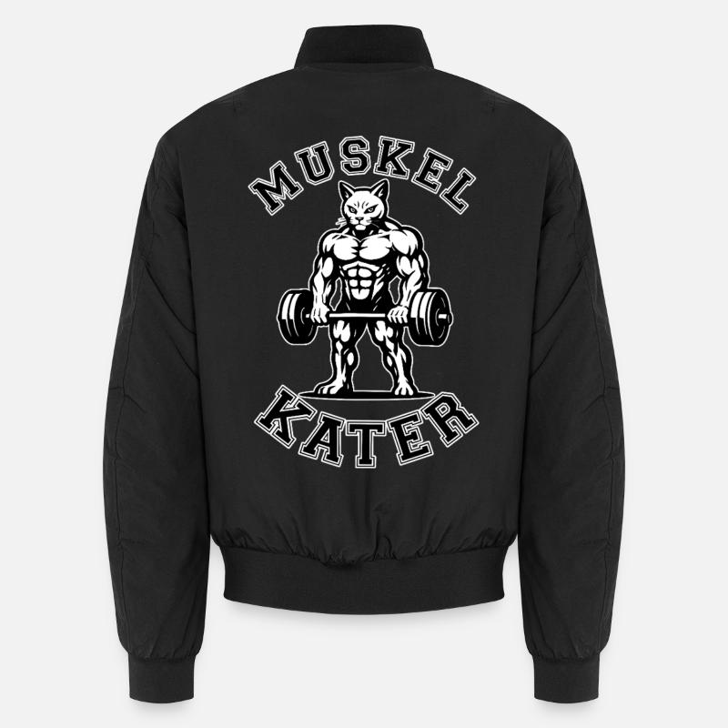 Muskelkater - Katze - Spruch Unisex Bomberjacke