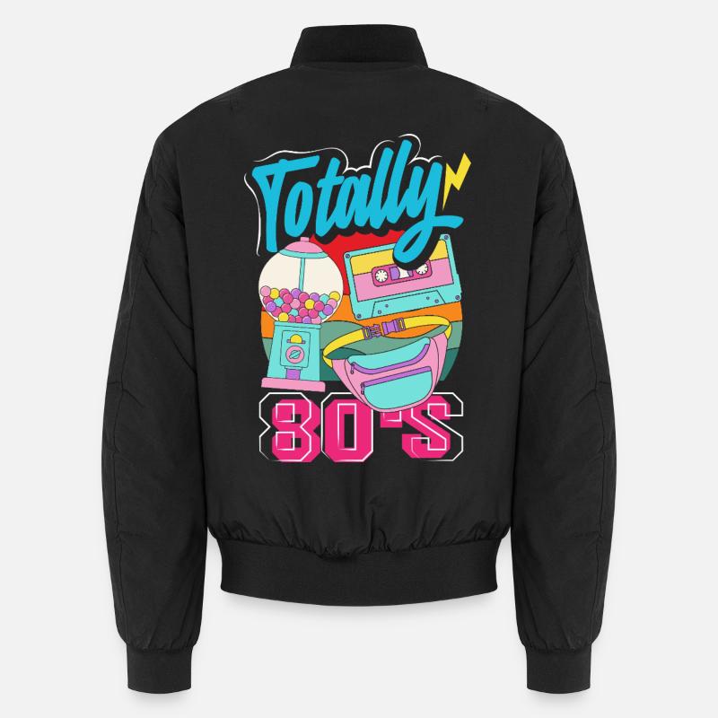 Retro Back to the 80s Vintage Design Unisex Bomberjacke