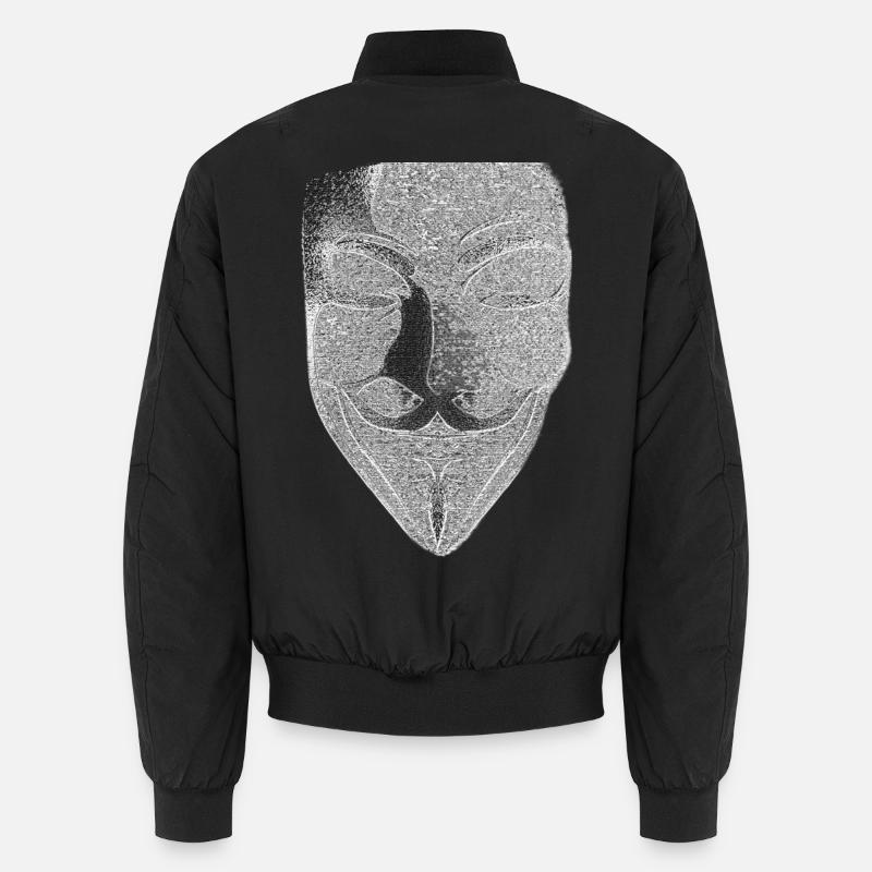 Anonymous v like vendetta mask Unisex Bomber Jacket