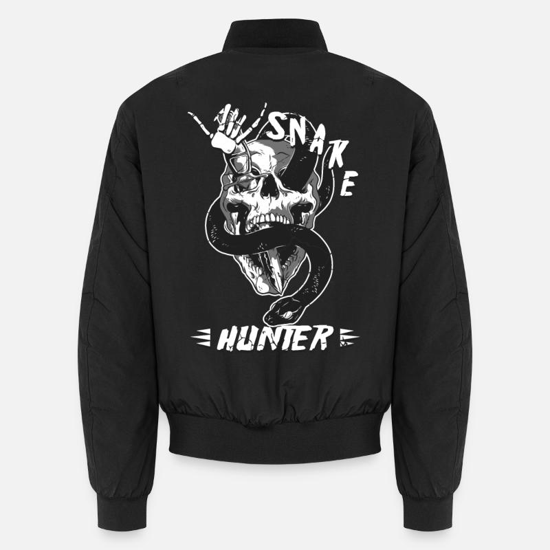 Snake Hunter - Unisex Bomber Jacket - black