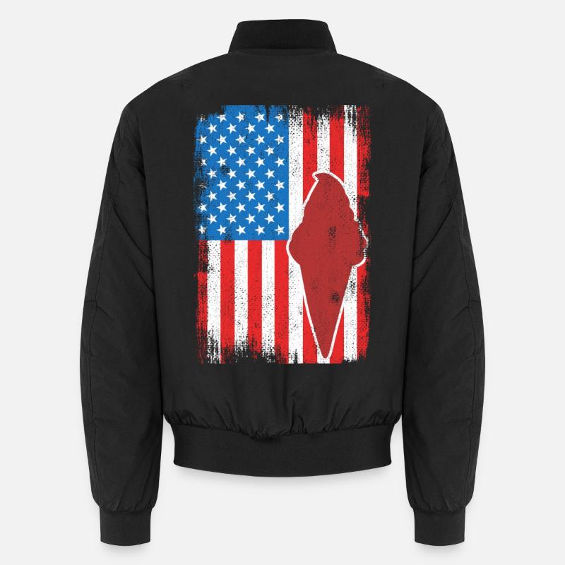 Crème glacée 4 juillet USA Bomber unisexe