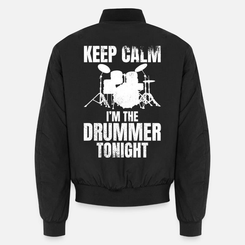 Ich bin heute Abend der Schlagzeuger Unisex Bomberjacke