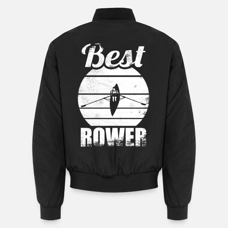 Rower - Unisex Bomber Jacket - black