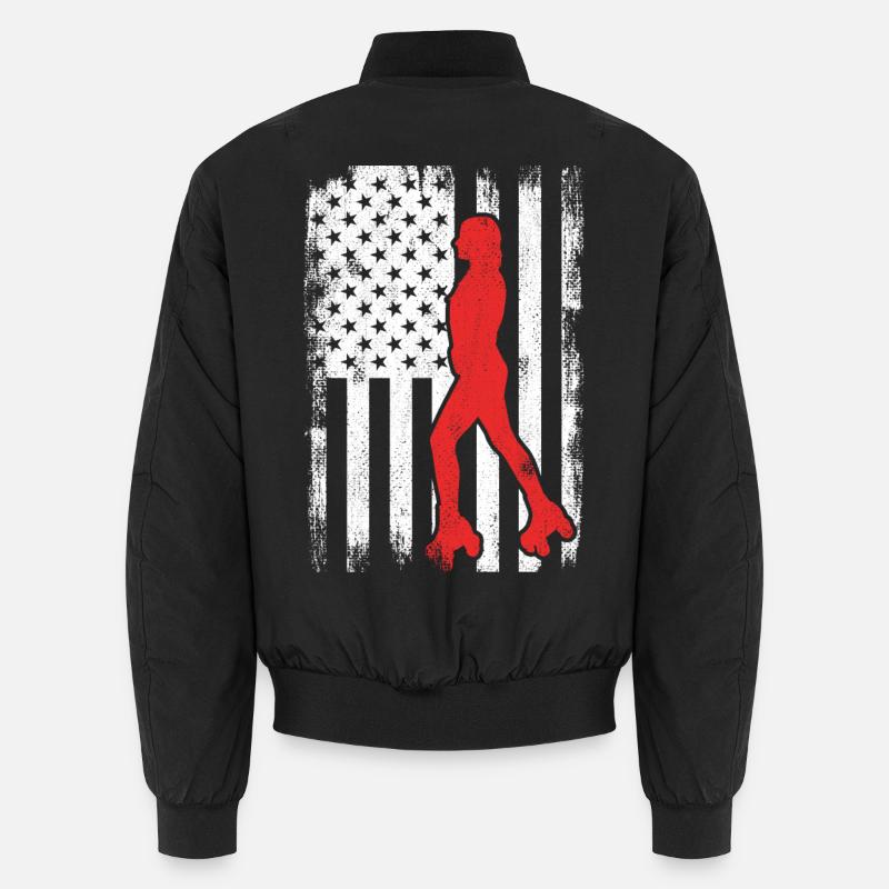 USA roller skater Unisex Bomber Jacket