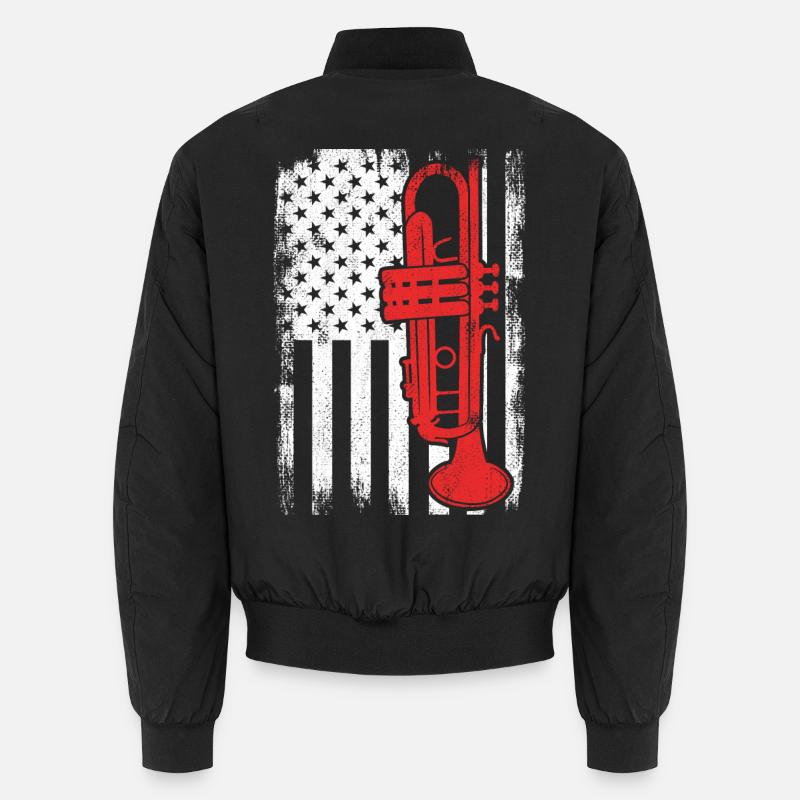 Drapeau Trumpet USA Bomber unisexe