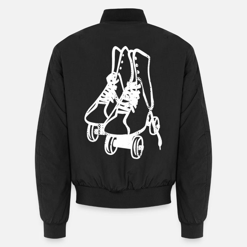 Retro Rollschuhe Unisex Bomberjacke