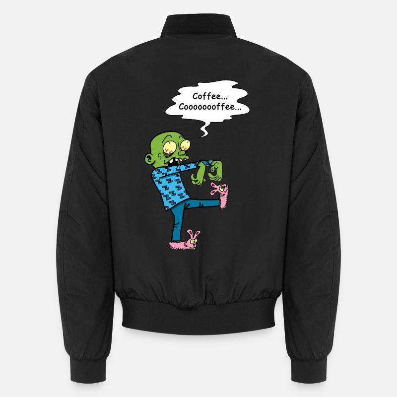 Need a coffee - Unisex Bomber Jacket - black
