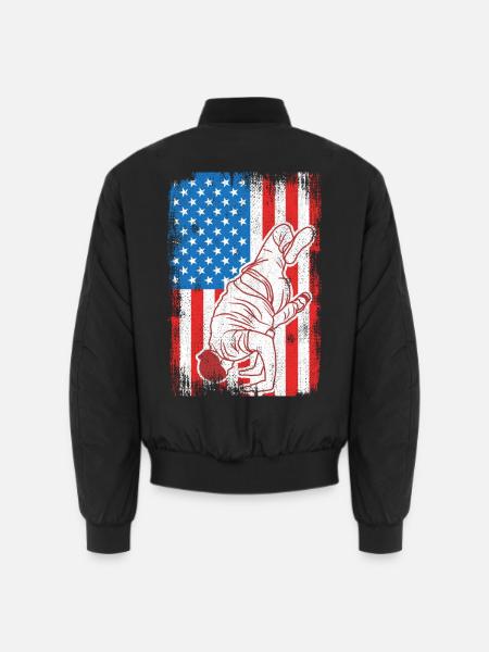 4. Juli USA Breakdance - Unisex Bomberjacke - Schwarz