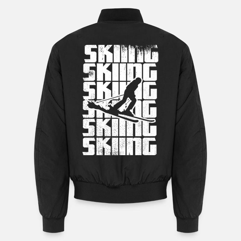 Drôle de skieur - Bomber unisexe - noir