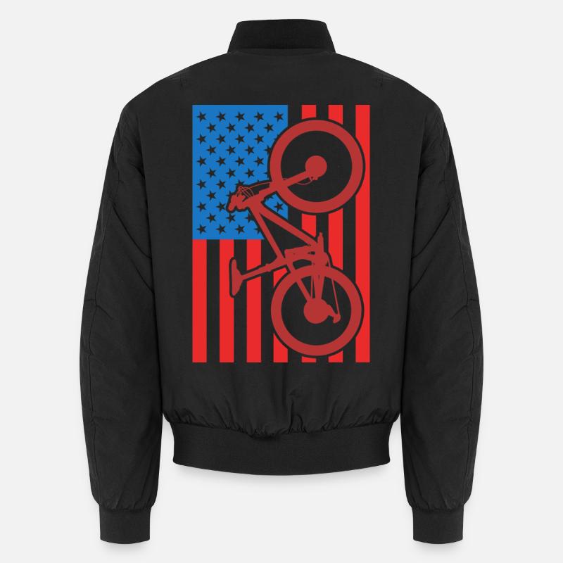 Drapeau du VTT des États-Unis Bomber unisexe