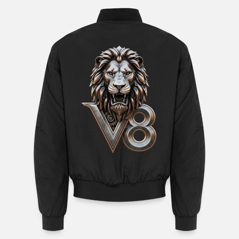 V8 - Bomber unisexe - noir