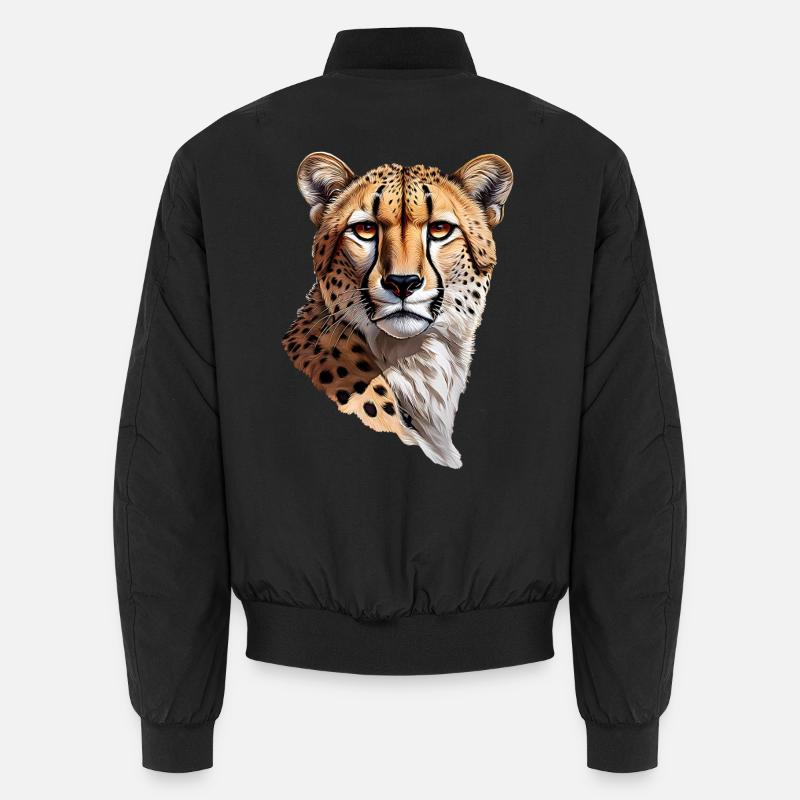 Gepard - Unisex Bomberjacke - Schwarz