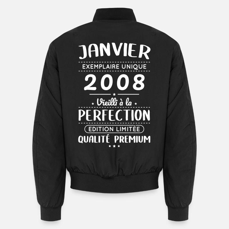 18. Geburtstag - Januar 2008 Perfektion Unisex Bomberjacke