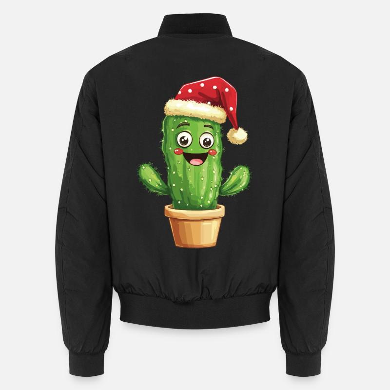 Cactus Noël Cactus Cactus Noël Chapeau de Noël Bomber unisexe