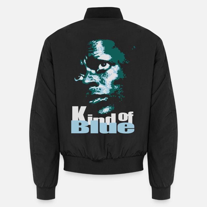 Blue jazz flex - Unisex Bomber Jacket - black