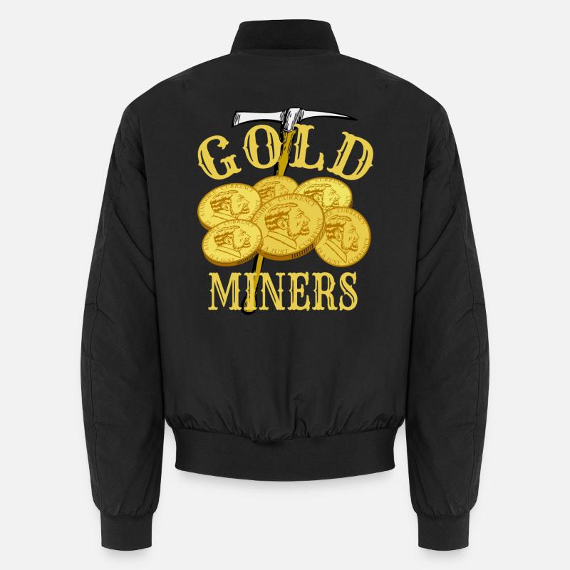 Goldgräber - Unisex Bomberjacke - Schwarz