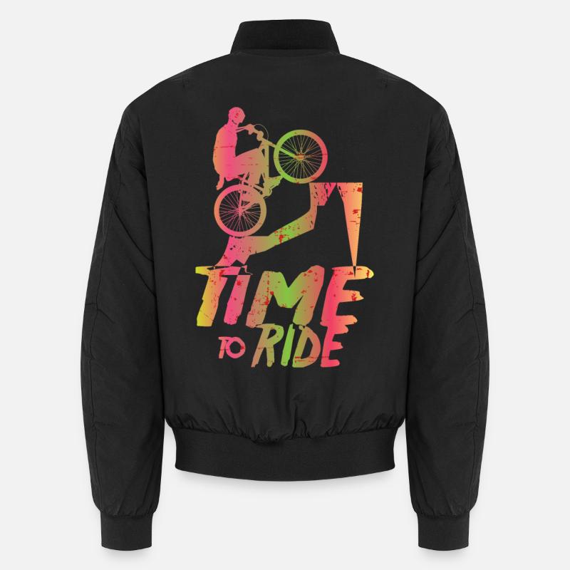 Mountain bikers - Unisex Bomber Jacket - black