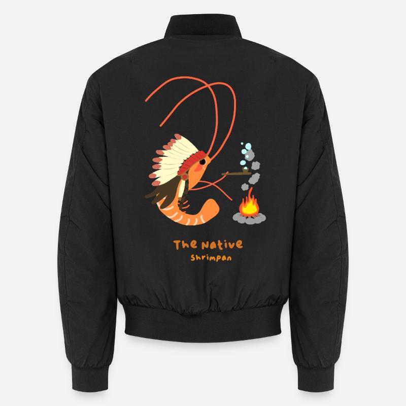 Die einheimischen Garnelen , indianischer Garnelenspaß Unisex Bomberjacke
