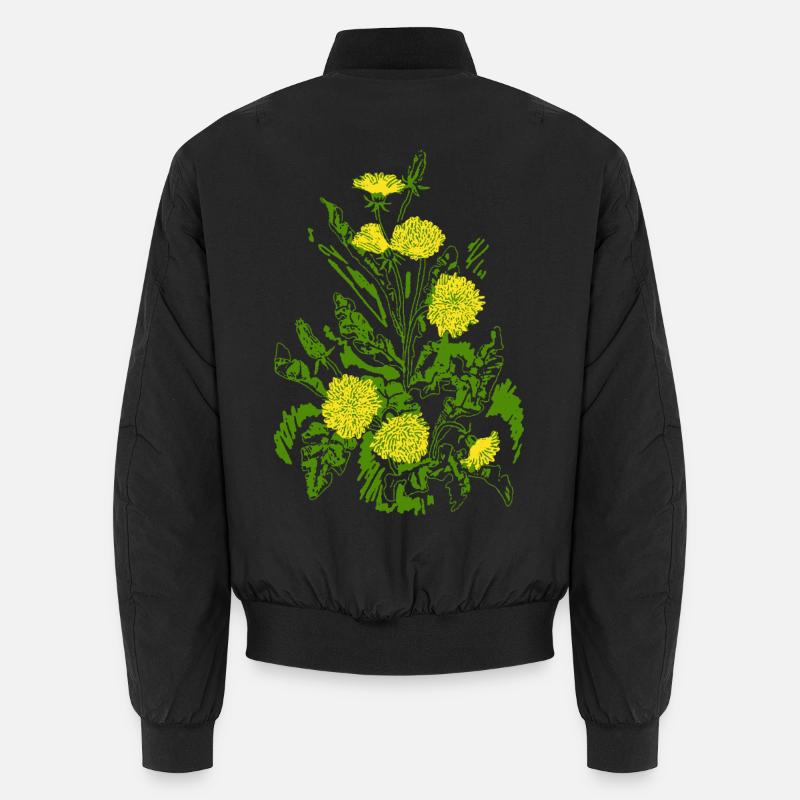 DANDELIONS - Unisex Bomber Jacket - black