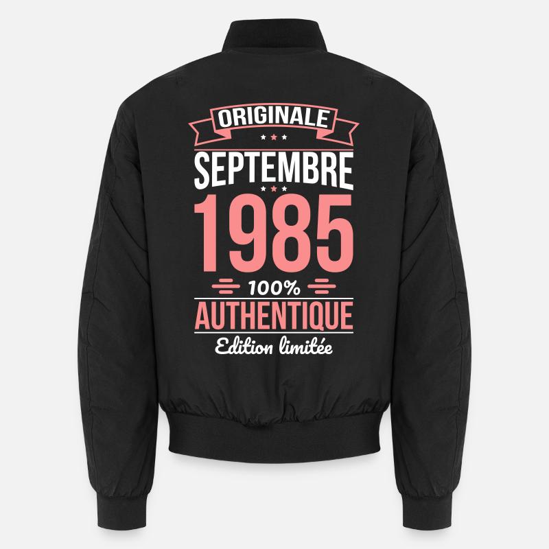 40. Geburtstag - Original - September 1985 Unisex Bomberjacke