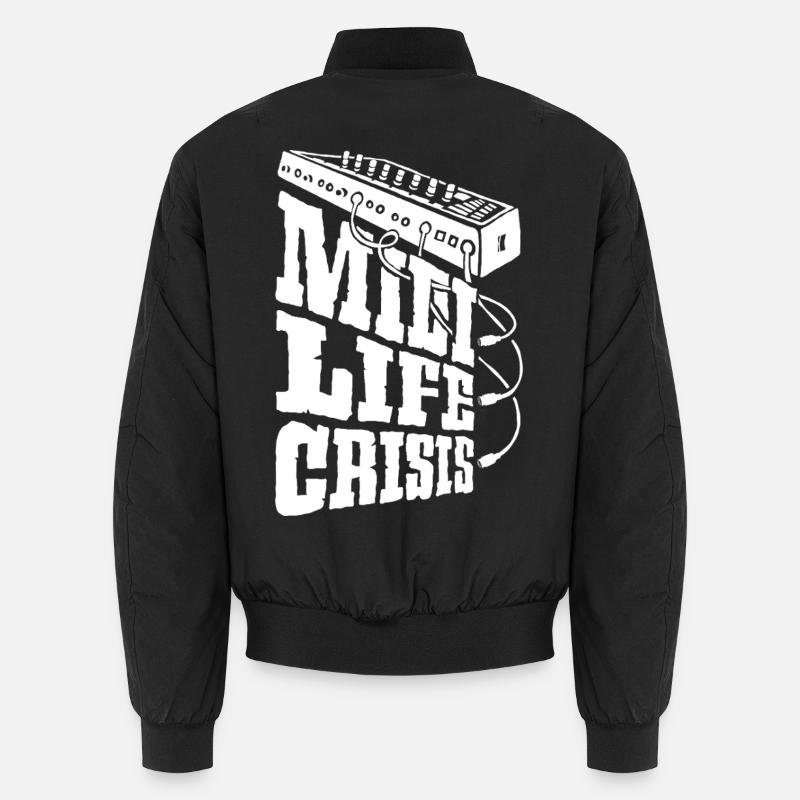 midi-life-crisis-w - Unisex Bomberjacke - Schwarz