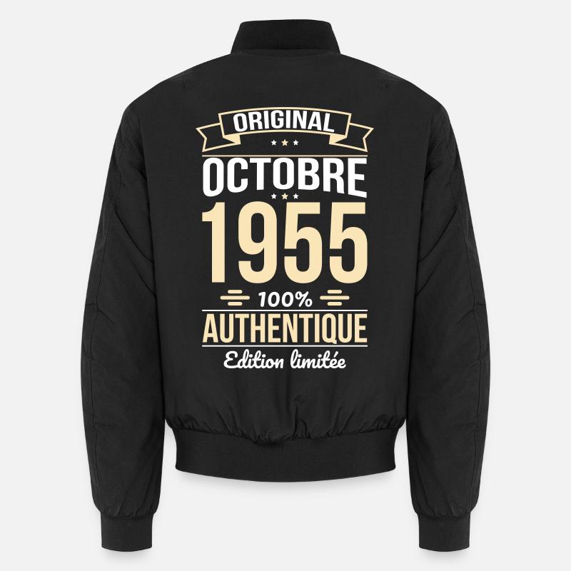 Anniversaire 70 ans - Original - Octobre 1955 Bomber unisexe