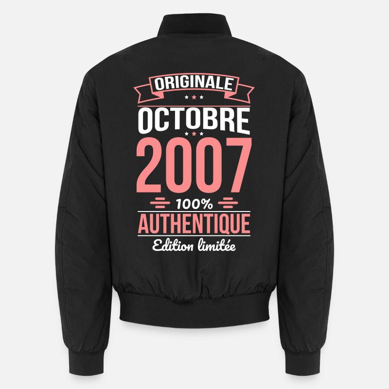 18th Birthday - Original - October 2007 Unisex Bomber Jacket