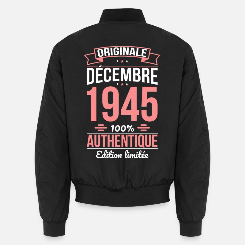 80. Jahrestag - Original - Dezember 1945 Unisex Bomberjacke
